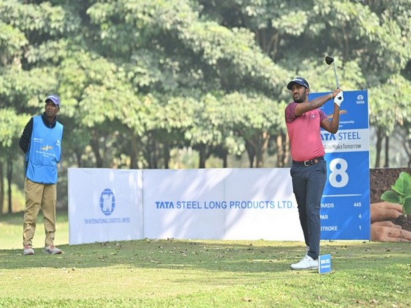 Chikkarangappa in action during Tour Championship 2022 (Image: PGTI)