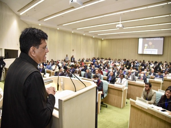 Union minister Piyush Goyal attending National Consumer Day event (Image: Twitter/Piyush Goyal)