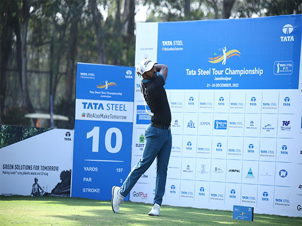 Chikkarangappa S in action during Round-4 of Tour Championship 2022 (Image: PGTI)