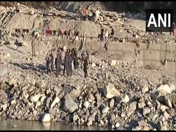 Visual from embankment work in Dharchula in Uttarakhand (Photo/ANI) 