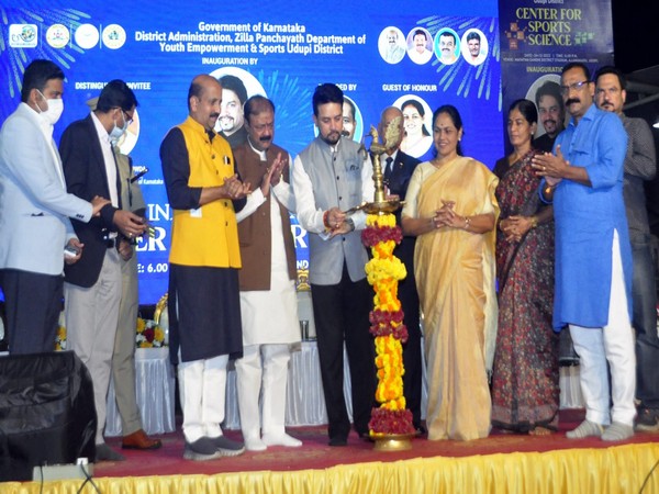 Union Minister for Youth Affairs and Sports Anurag Thakur inaugurating Sports Science Centre in Udupi (Image: SAI media)