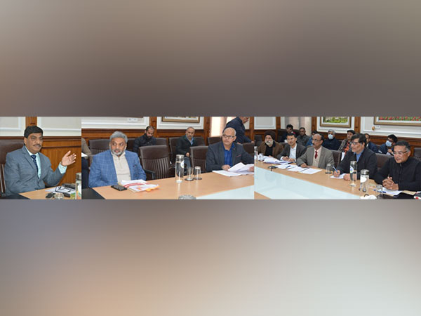 Chief Secretary, Dr Arun Kumar Mehta chairs meeting to review NABARD funded projects in Jammu and Kashmir (Photo/ANI)