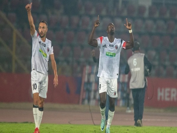 NorthEast United FC celebrating after win (Image: ISL)