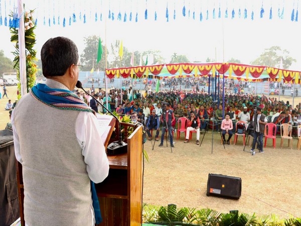 Tripura CM inaugurates 1,000-tonne capacity rice godown in Mandwi (Image: Twitter/@DrManikSaha2)