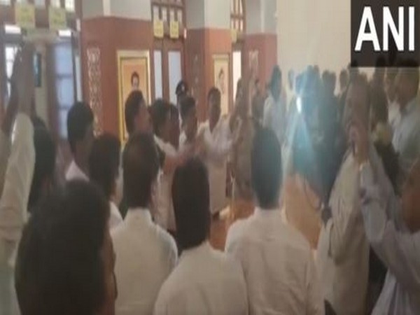 A visual from the scuffle betwene the two faction (Photo/ANI)