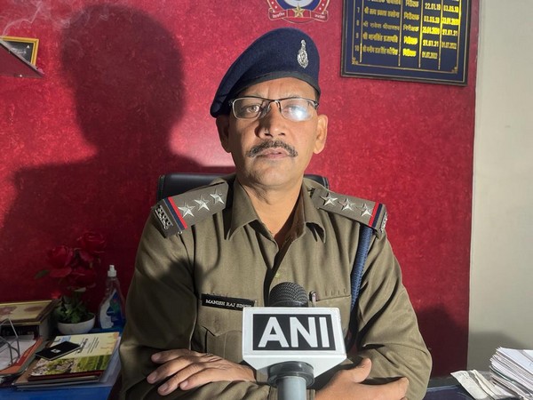 Habibganj police station in charge Manish Raj Singh (Photo/ANI)