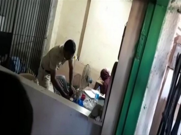 Accused Sheezan Khan at the hospital (Photo/ANI)