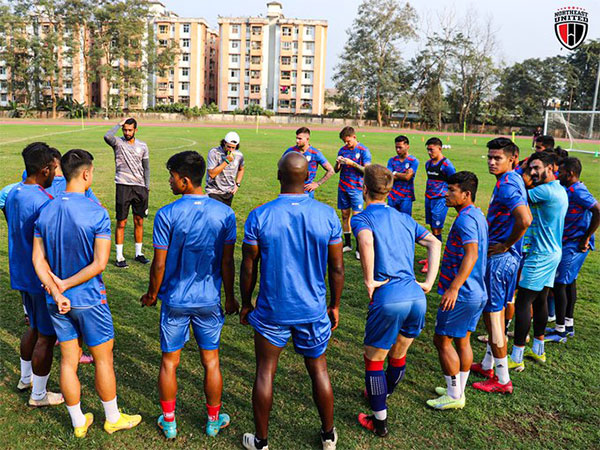 NorthEast United FC team in practice session (Photo: NorthEast United FC/ Twitter)