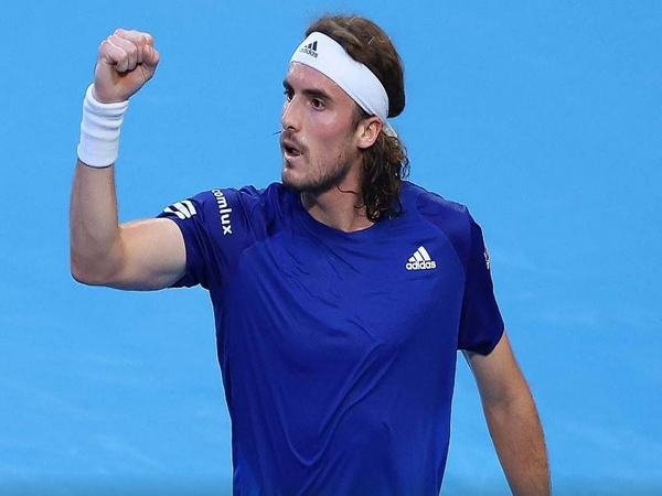 Stefanos Tsitsipas began with a win. (Photo: ATP website) 