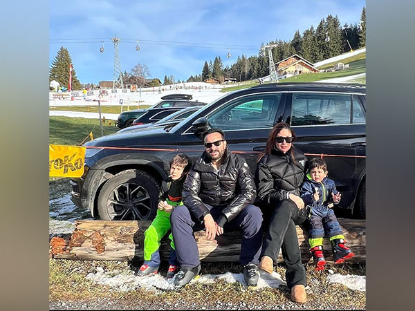Kareena Kapoor Khan with husband and sons (Image source: Instagram)