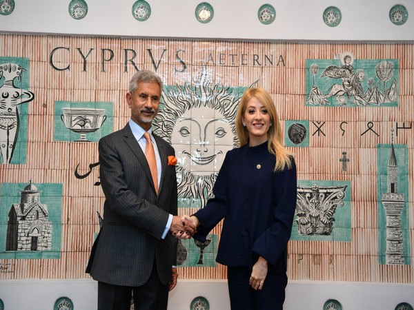 External Affairs Minister S Jaishankar and Annita Demetriou, President of the House of Representatives in Nicosia (Photo Credit: MEA twitter)