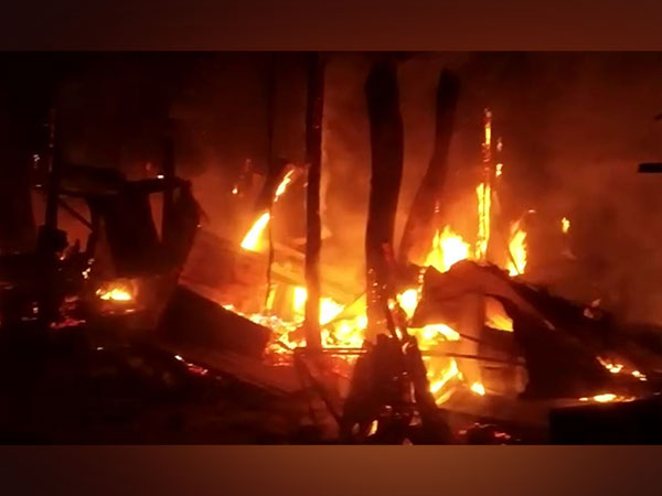 Properties estimated to be worth in lakhs gutted in Assam fire (Photo/ANI)