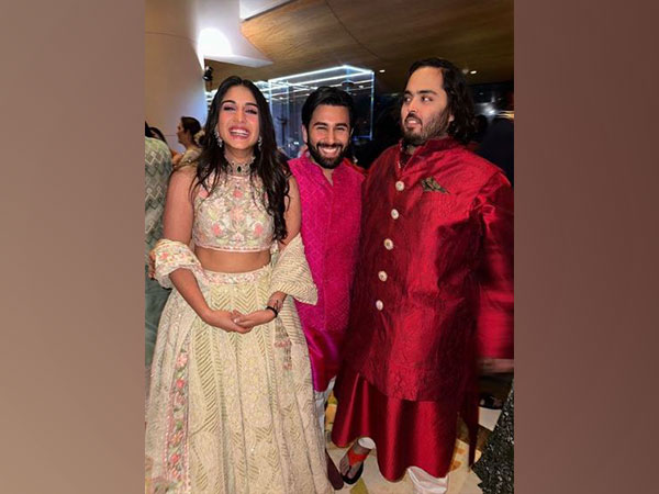 Radhika Merchant and Anant Ambani with Orhan Awatramani (Image Source: Instagram)