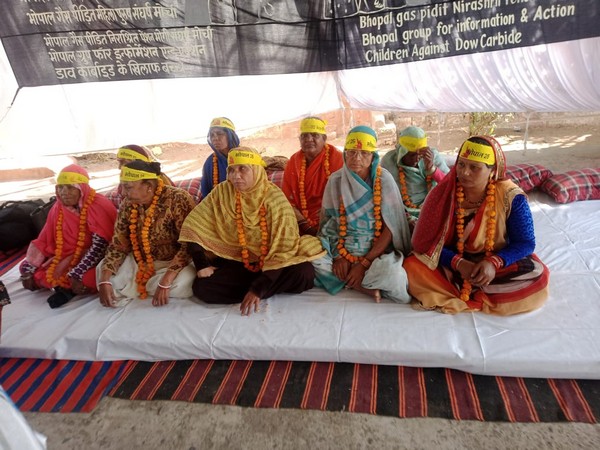 Women survivors on indefinite hunger strike. (Photo/ANI)