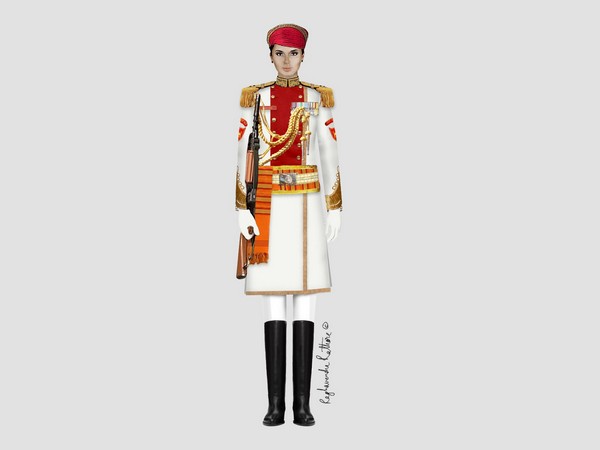 Uniform for the Mahila Praharis designed by Mr Raghavendra Rathore