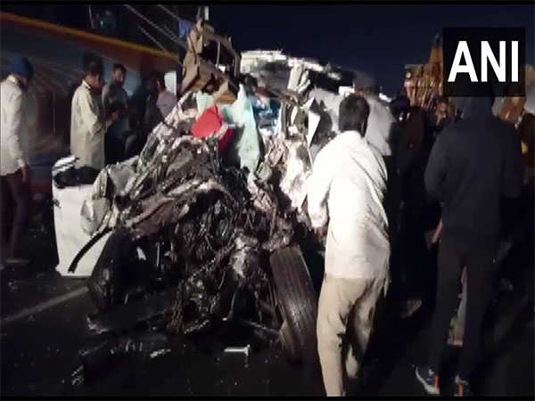 Visual from the accident in Gujarat's Navasari (Photo/ANI)