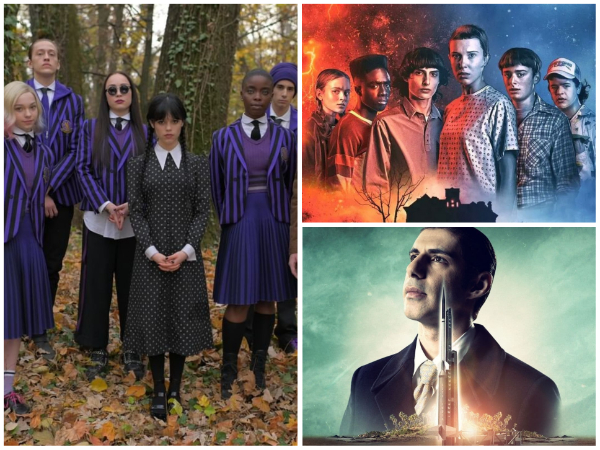 Still from series  - Wednesday, Stranger Things, Rocket Boys (Image Source: Twitter)