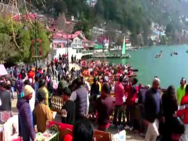 Tourists in Nainital for New Year and New Year's Eve celebration. (Photo/ANI)s