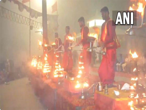 Visuals from Varanasi's Assi Ghat (Photo/ANI)