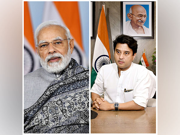 Prime Minister Narendra Modi and Union Civil Aviation Minister Jyotiraditya Scindia