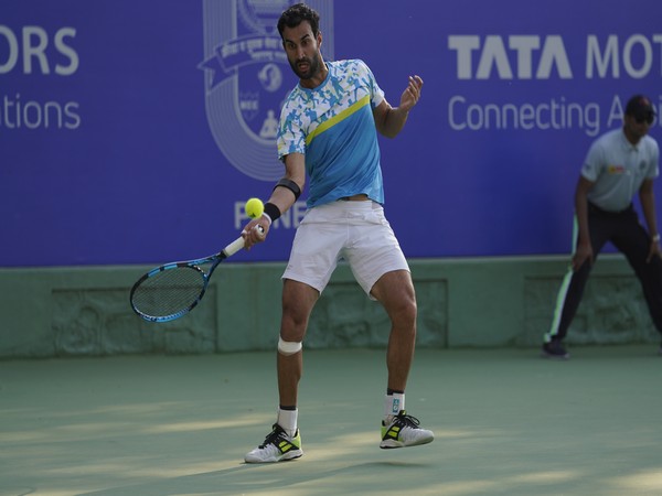 Yuki Bhambri in action. (Photo- Tata Open Maharashtra)