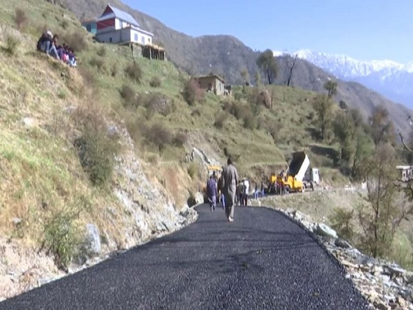 Development work in full progress in the far flung areas of Rajouri distrcit of Jammu and Kashmir(Photo/ANI)