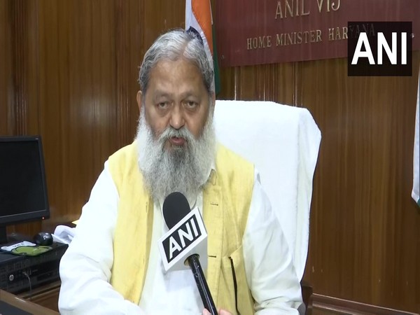 Haryana Home Minister Anil Vij (File photo/ANI)