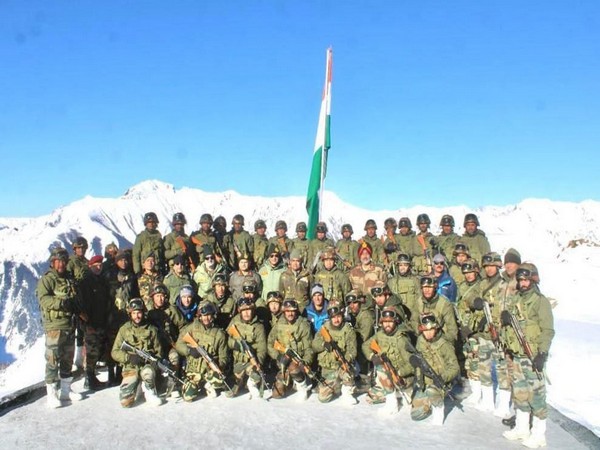 General Manoj Pande, COAS visited troops deployed along the Line of Control in Kupwara Sector. (Photo/ANI)