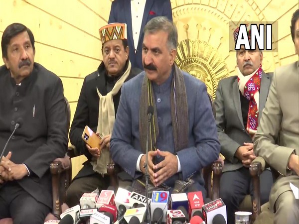 Himachal Pradesh CM Sukhvinder Singh Sukhu (File Photo/ANI)
