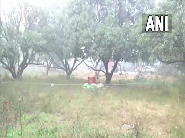 Visaul from the spot where misfired bombshell was found (Photo:ANI)