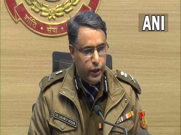 Delhi Police Special Commissioner (Law and order), Sagar Preet Hooda during Press Conference (Photo/ANI)