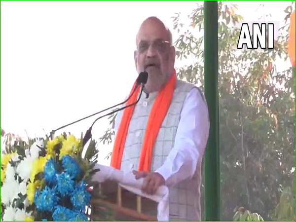 Union Home Minister Amit Shah in Tripura (Photo/ANI)