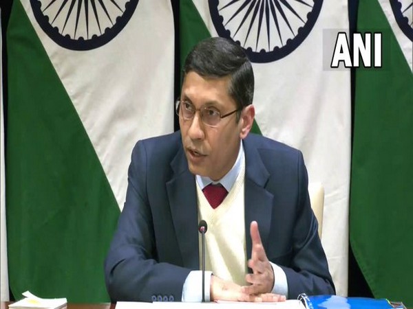 Ministry of External Affairs spokesperson Arindam Bagchi addressing a weekly press briefing.