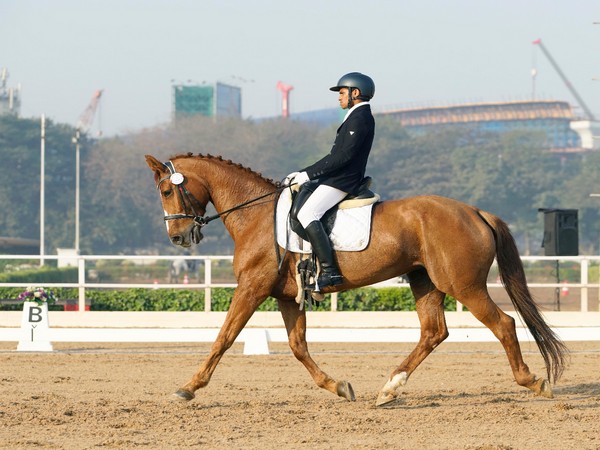 Moksh Kothari in action during National Dressage competitions (Image: EFI media)
