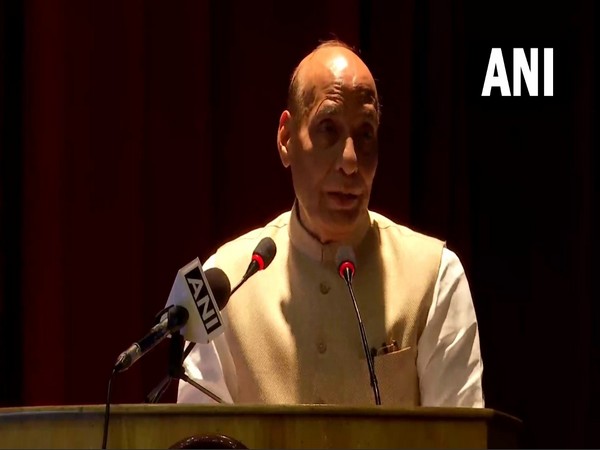 Union Defence Minister Rajnath Singh in Port Blair (Photo/ANI)