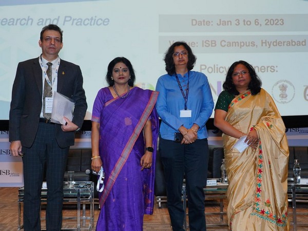 Col. Anurag Awasthi, vice president, India Electronics and Semiconductor Association & Interim CEO, Electropreneur Park, Delhi with others. (ANI/Photo)