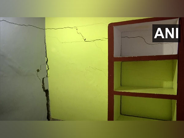 Visual of a house in Joshimath, Uttarakhand (Photo/ANI)