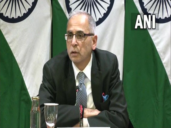 Foreign Secretary Vinay Mohan Kwatra addressing a press special conference on Friday.