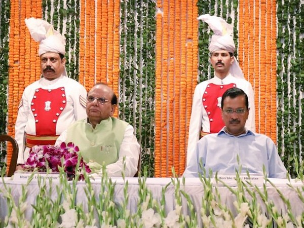 Delhi Lieutenant Governor VK Saxena and Delhi Chief Minister Arvind Kejriwal (Photo:ANI)