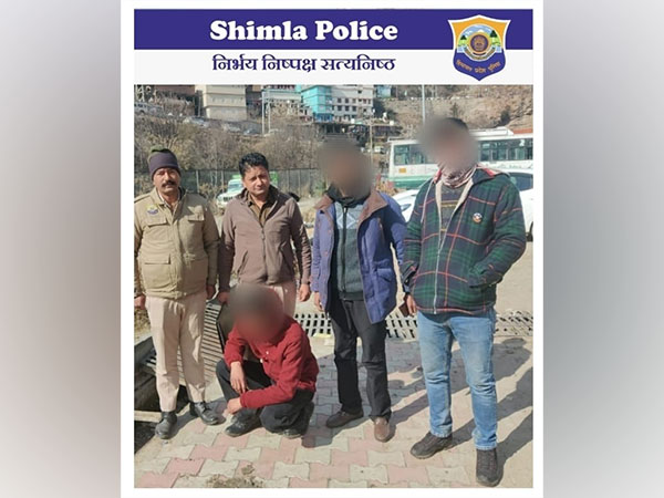 Accused with the Shimla Police. (Photo/ANI)