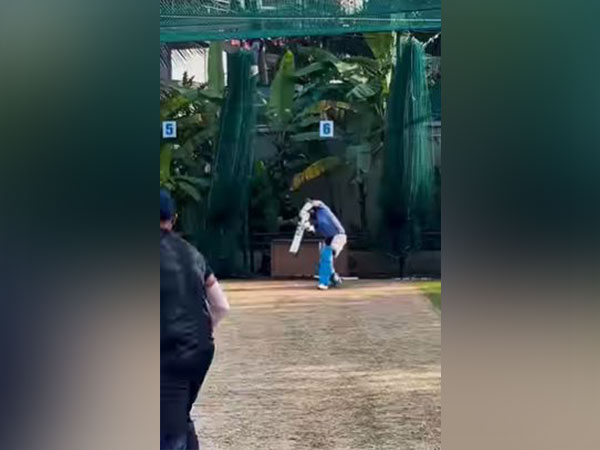 KL Rahul's nets session. (Photo- KL Rahul Instagram)