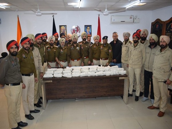 Punjab police recover 31 kg heroin (Photo/ANI)