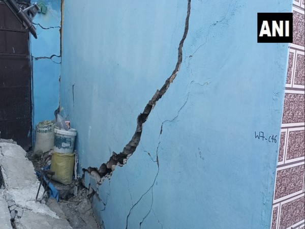 Joshimath's land subsidence-affected area (Photo/ANI)