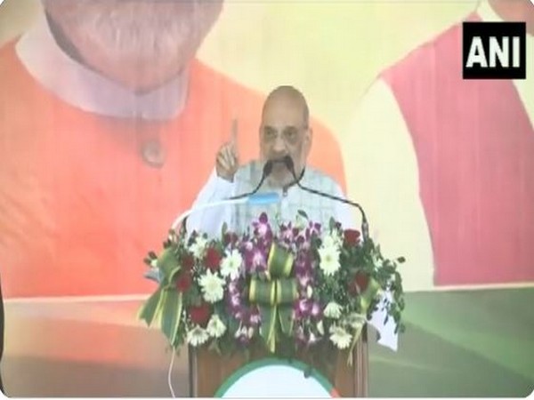 Union Home Minister Amit Shah in Korba (Photo/ANI)