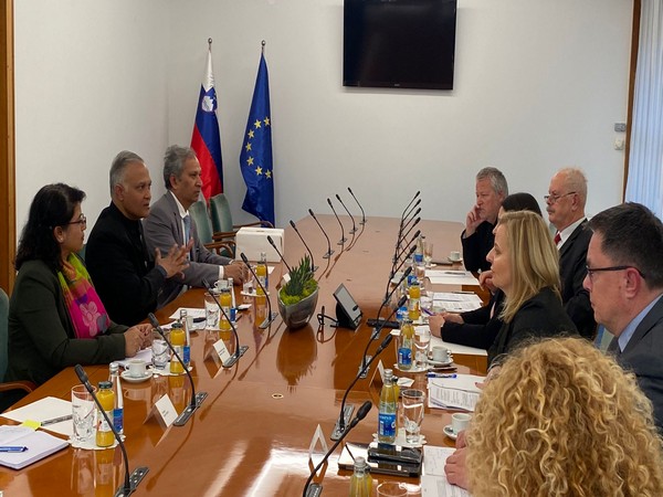 India and Slovenia held the 9th round of Foreign Office Consultations on January 6 in Ljubljana (Photo Credit: Indian mission in Ljubljana Twitter)