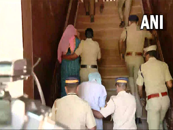 Visual of accused being taken to the Ernakulam District Session Court on Oct 12 (Photo/ANI)