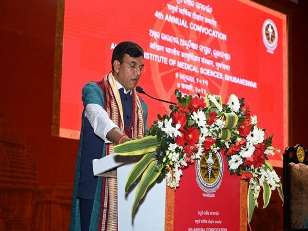 Union Minister of Health and Family Welfare Mansukh Mandaviya in Bhubaneswar