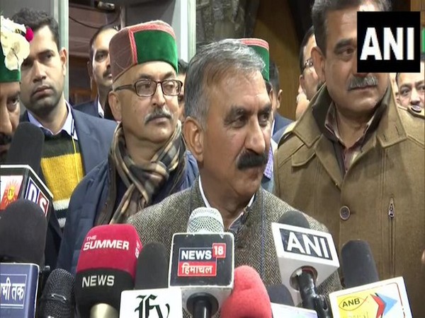 Himachal Pradesh Chief Minister Sukhvinder Singh Sukhu. (Photo/ANI)