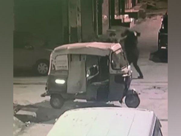 A screen grab from the CCTV footage of the inident (Photo/ANI)