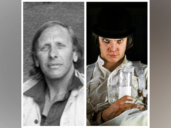 Si Litvinoff and still from 'A Clockwork Orange' (Source: Twitter)